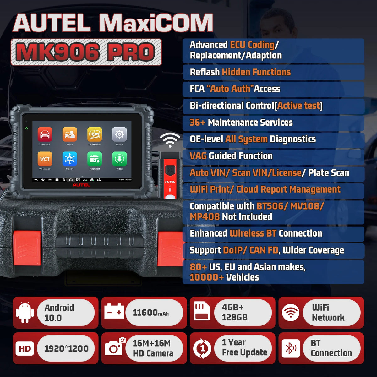 Autel MaxiCOM MK906 Pro &ndash; ECU Coding And Active Test