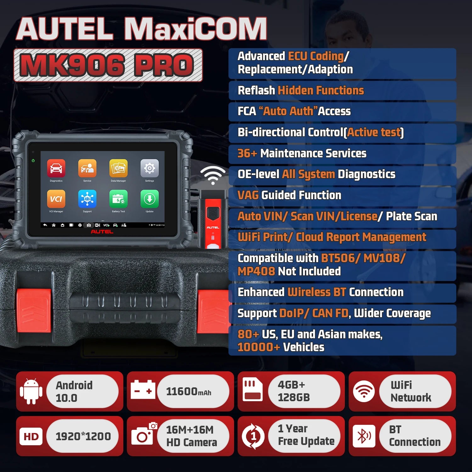 Autel MaxiCOM MK906 Pro &ndash; ECU Coding And Active Test
