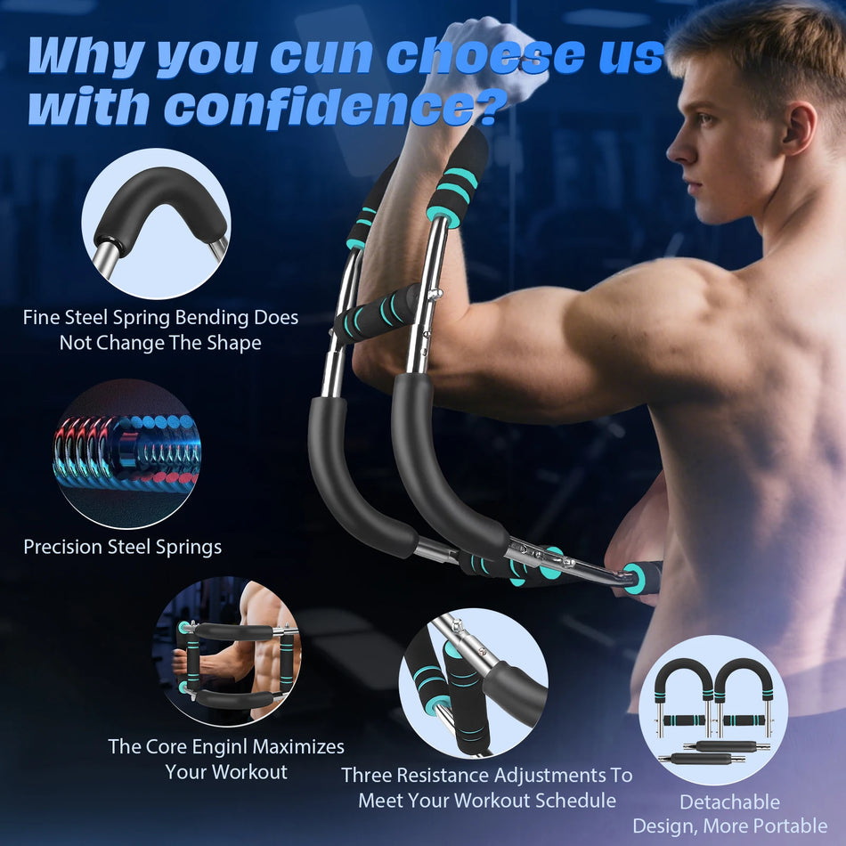 Twister Braț Antrenor Exercițiu Antrenament Piept Portabil Bară