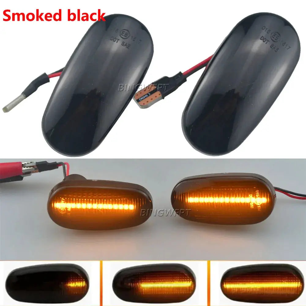 Car Dynamic LED Side Marker Lights Arrow Turn Signal Flashing Blinker Lamp For Alfa Romeo Mito 955 147 GT 937 For Fiat Bravo MK2 by InterCyprus Trading Ltd