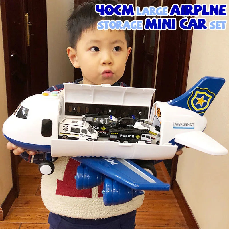 Large Airplane With Mini Car Diecast Toy Set &ndash; Durable
