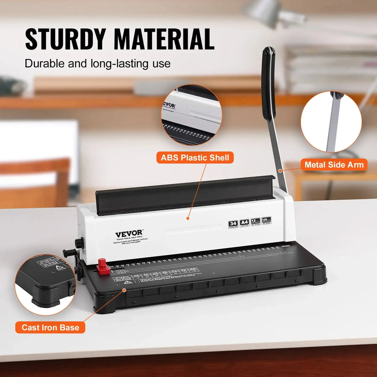 Manual Spiral Coil Binding 34 Holes 120 Sheets