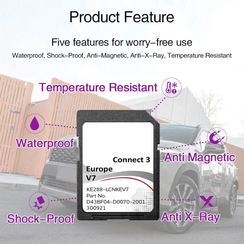 Connect 3 V7 Sat Nav SD Update &ndash; Europe Map Included