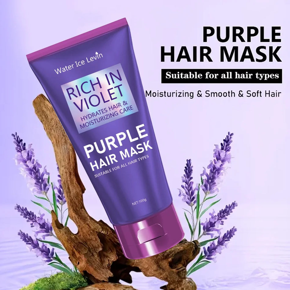 Purple Repair Hair Mask &ndash; Deep Nourishing Treatment for Frizzy Damaged Hair