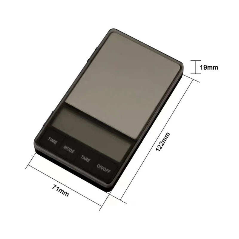 Mini Pocket Coffee Scale 1Kg 0.1g LCD &ndash; Backlit Display