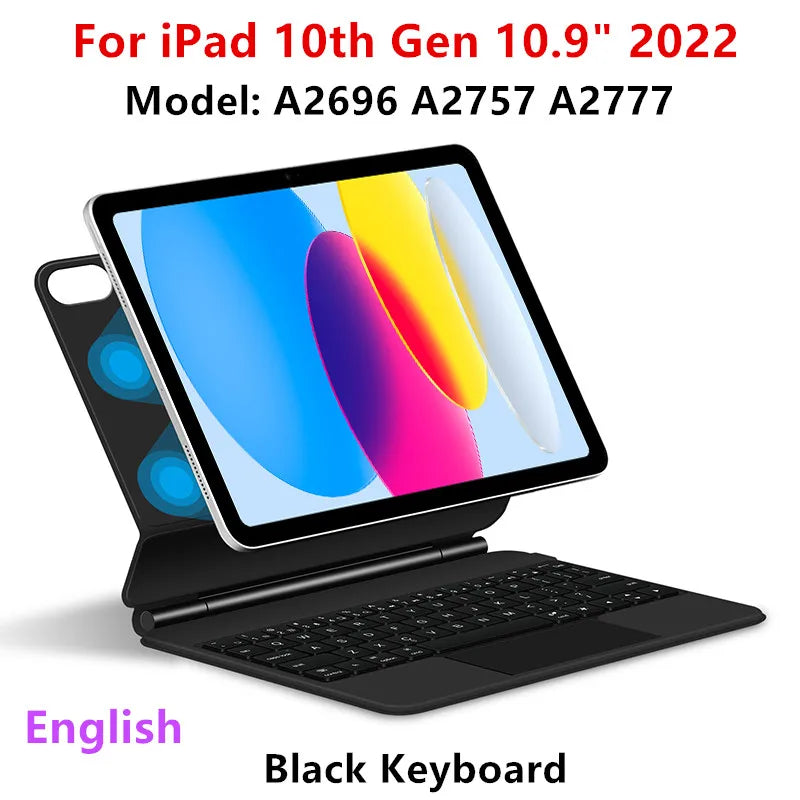 Folio Magic Keyboard iPad 2022 10th Gen 10.9in &ndash; Backlit Black English