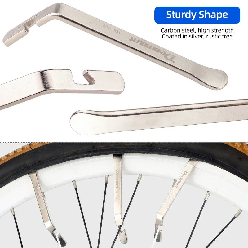 DEEMOUNT Bicycle Tyre Remover &ndash; High-Quality Carbon Steel Design