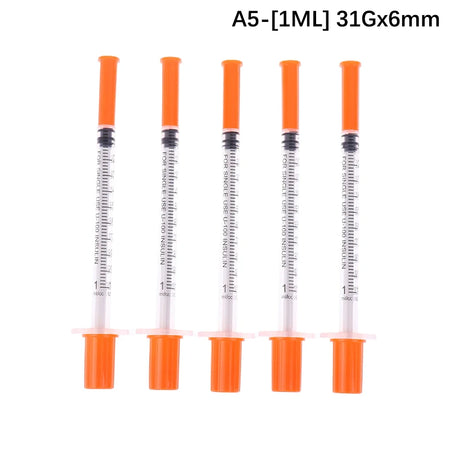 5Pcs 0.3/0.5/1ML Veterinary Insulin Syringes &ndash; Sterile A5