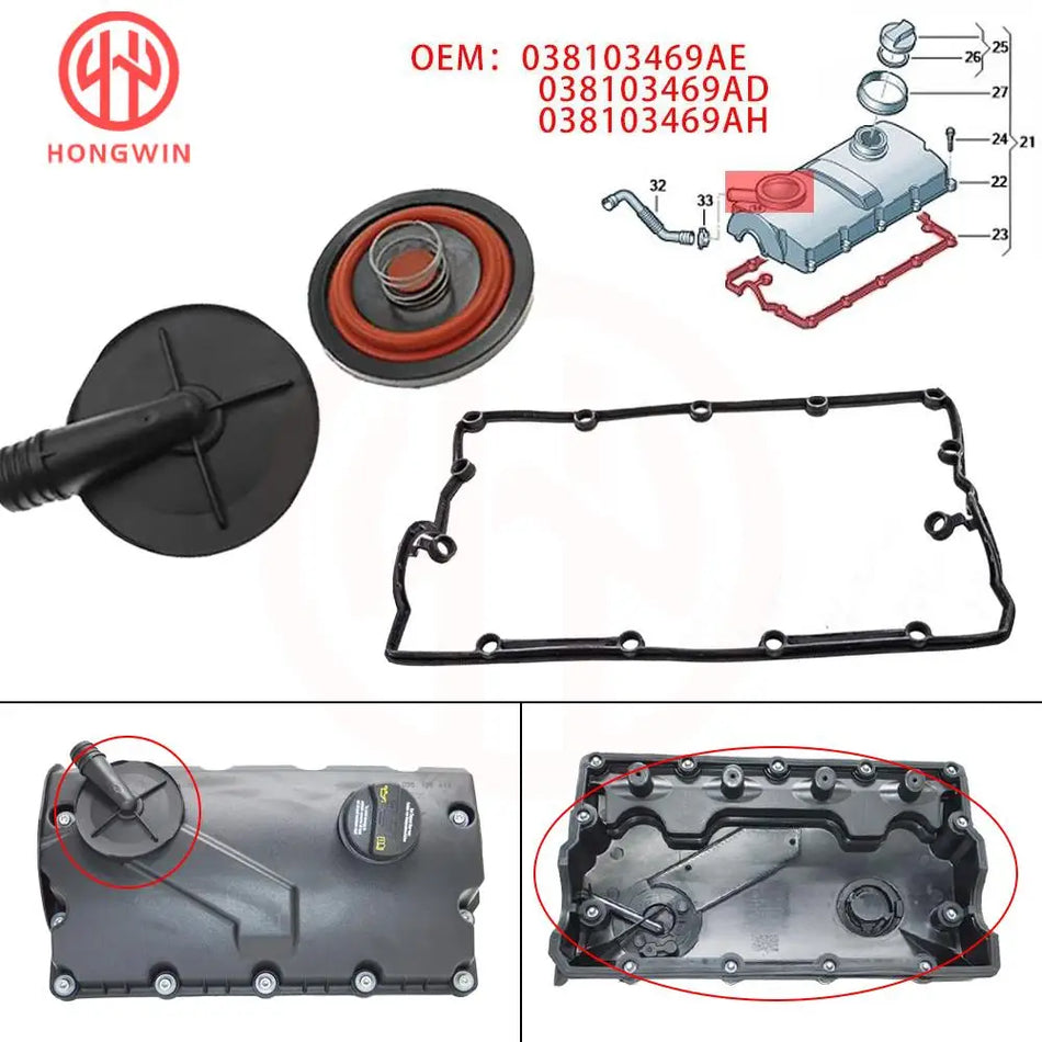 Engine Rocker Cover Gasket Seal for Audi A4 A6 Avant