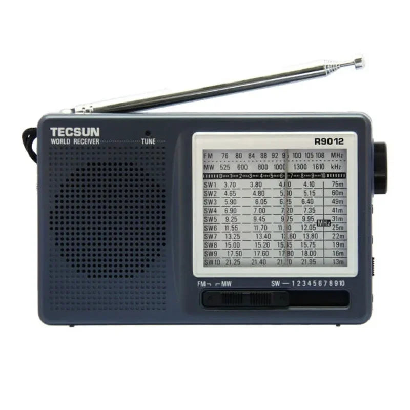 Opansten R-9012 &ndash; Rechargeable Portable 12 Band Radio Gray