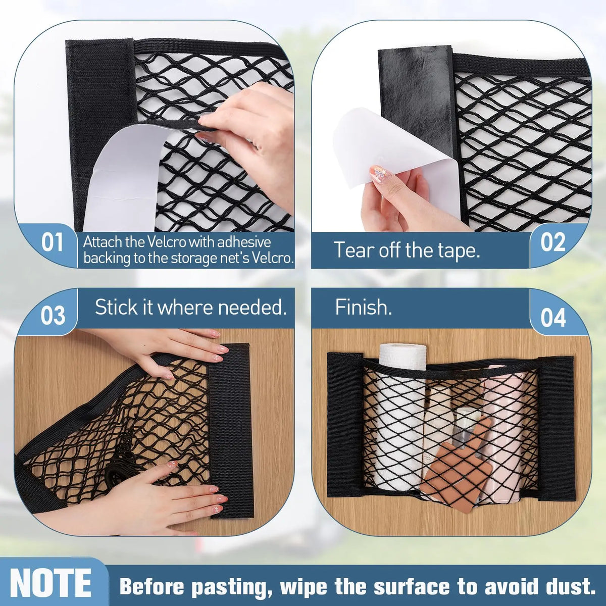 Car Trunk Net &ndash; Universal Mesh Organizer For Car Storage