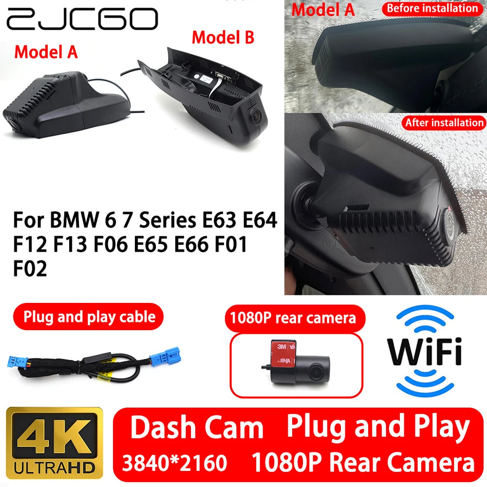 4K камера с предна и задна камера за BMW E63 E64 E65 E66 WiFi