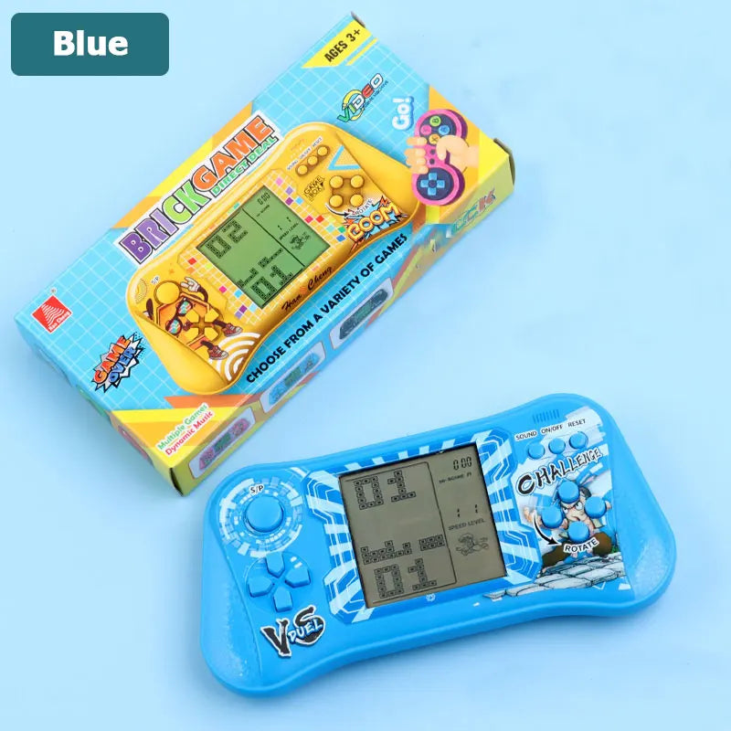 Classic 3.5 Inch Handheld Game Player &ndash; Retro Tetris Blue / CHINA
