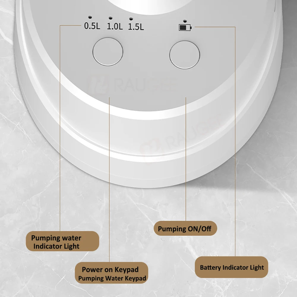 Raugee WT-910 Electric Water Gallon Pump &ndash; Foldable