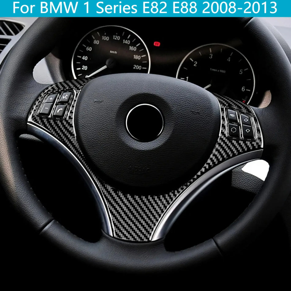 Decorazione per volante in fibra di carbonio per BMW Serie 1 E82 E88