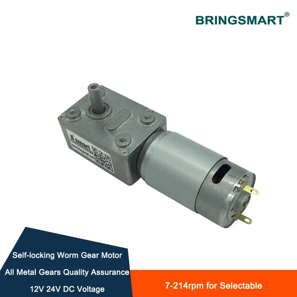 High-Efficiency JGY-395 Worm Gear Motor - Customizable 12V DC Mini Turbine 12V 24rpm / Package J