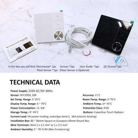 Smart Knob Thermostat BHT-18 &ndash; WiFi Connected Touch Screen