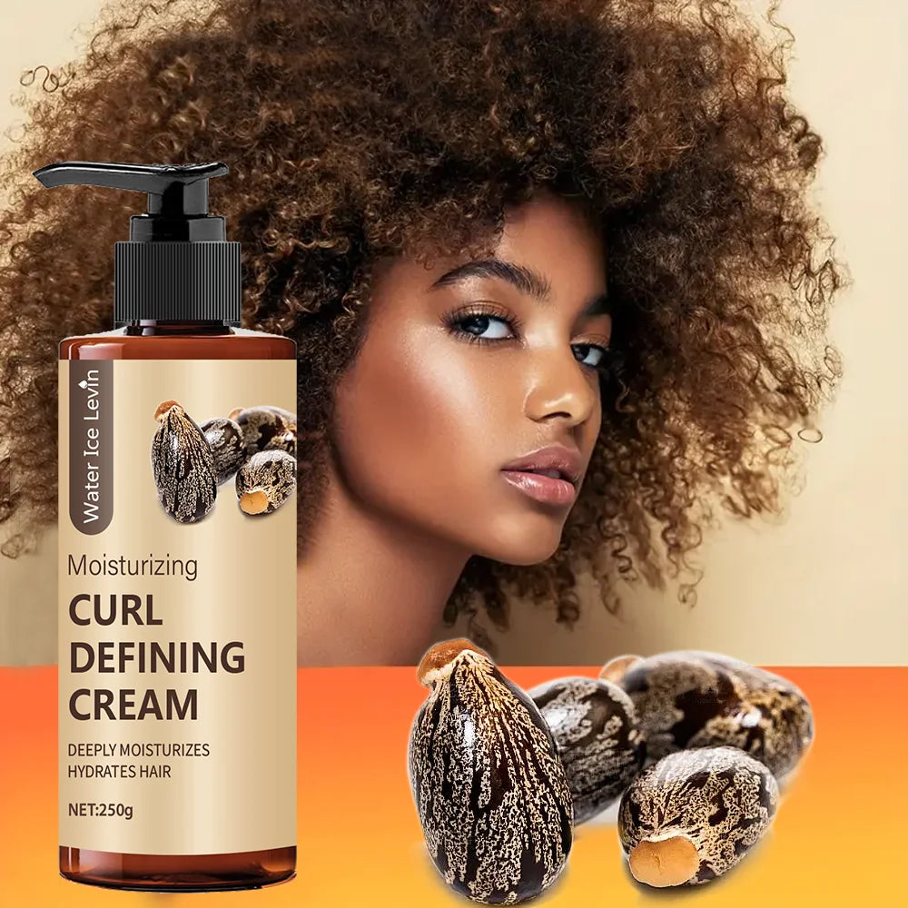 Water Ice Levin Curly Hair Styling Cream &ndash; Long-Lasting Moisturizing Formula