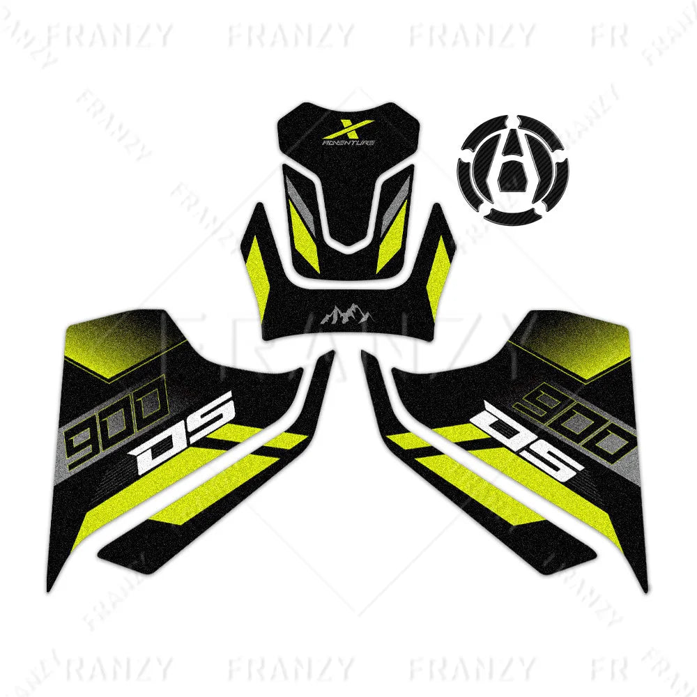 3M Motorcycle Fuel Tank Pad Stickers &ndash; Anti-Slip Protection for Voge Valico 900 DSX 2024 3M Anti Slip  002