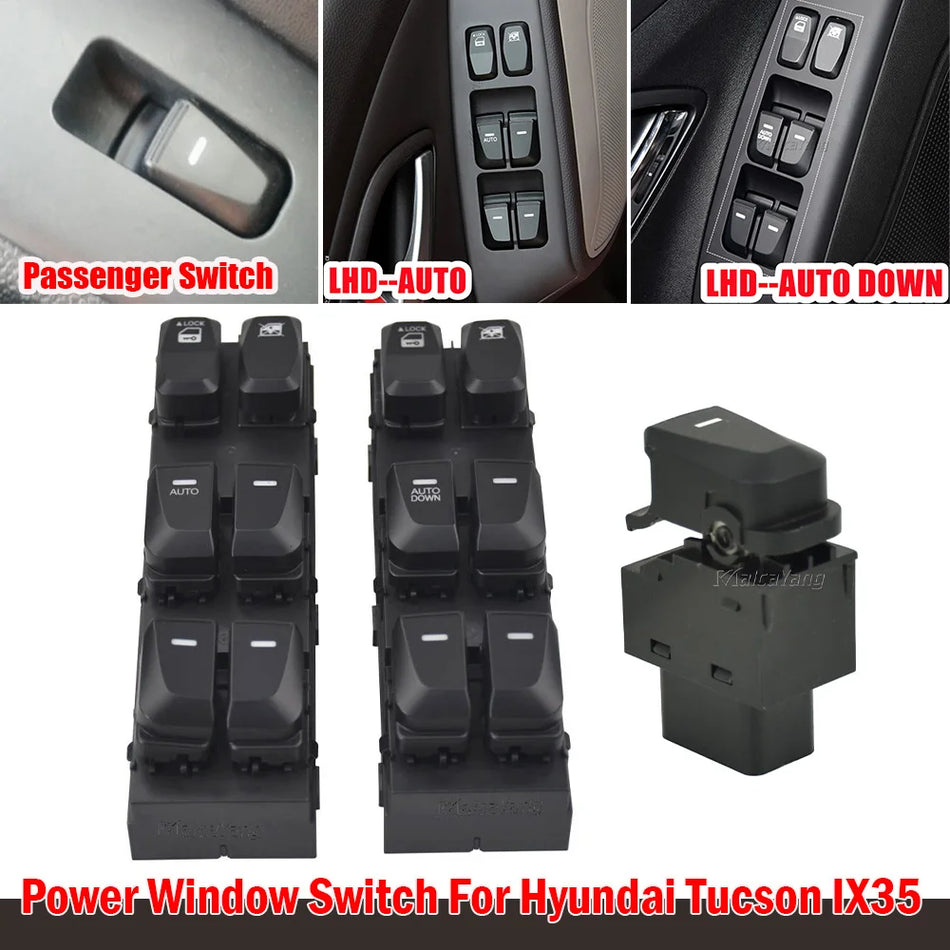 Priekinio kairiojo lango valdymo mygtukas Hyundai Tucson IX35 2010-2015