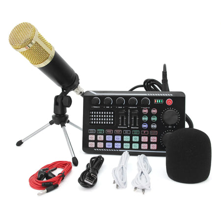 F998 Sound Card BM800 Microphone DJ Kit &ndash; Live Streaming