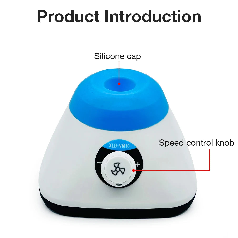 VM10 Mini Vortex Mixer &ndash; Adjustable Speed 0-4500RPM Speed regulation