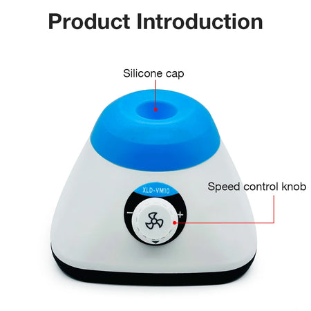 VM10 Mini Vortex Mixer &ndash; Adjustable Speed 0-4500RPM Speed regulation