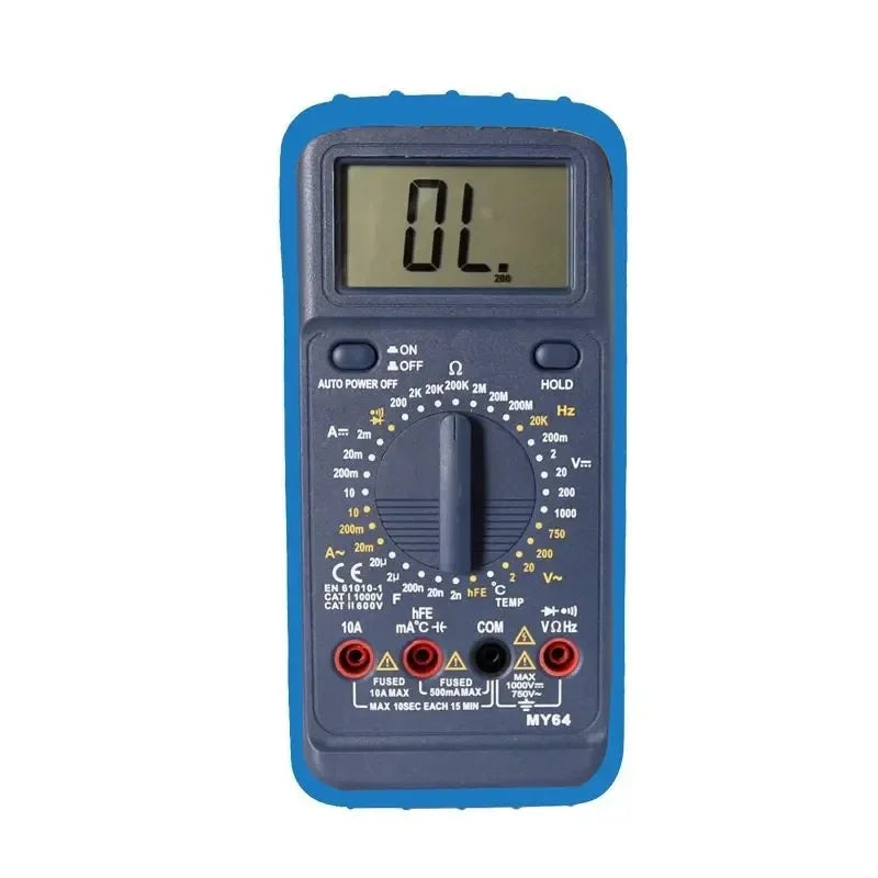 MY64 Digital Multimeter &ndash; Temperature Test And Double Fuse