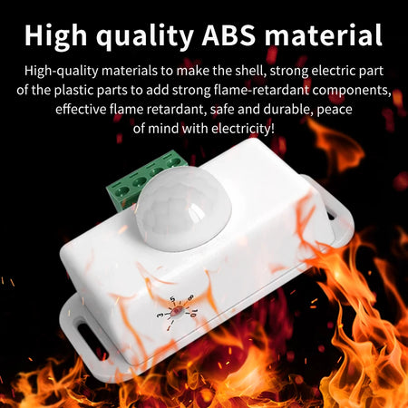 GGBEE DC 12V-24V PIR Motion Sensor Switch &ndash; Automatic Human Detection for Efficient LED Control