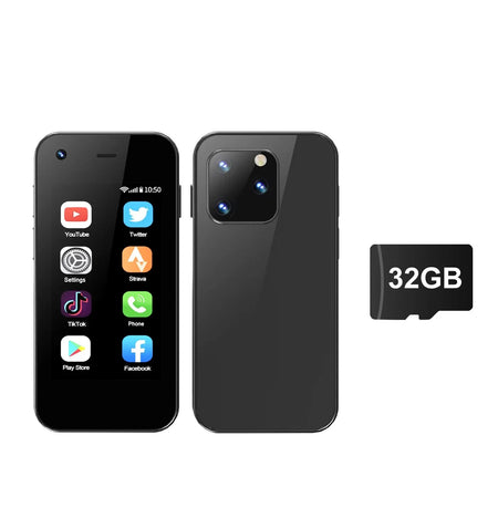 SERVO KING5000 Mini Android Smartphone &ndash; Pocket Friendly black N 32GB TF card / 16g / 2 G
