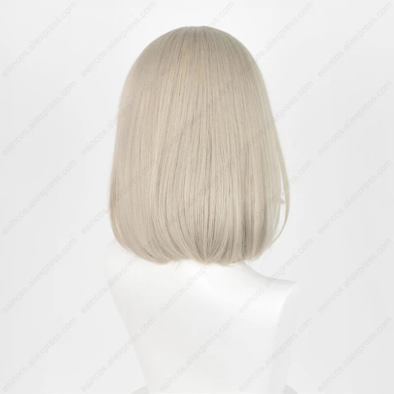 Falin Touden 35cm Short Gray Gold Cosplay Wig