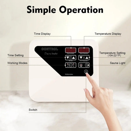 3-9KW Sauna Heater Controller 220-240V &ndash; Digital Thermostat
