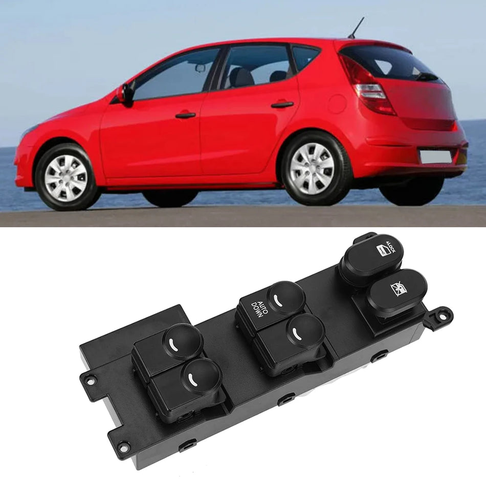 Hlavný spínač elektrického ovládania okien vpredu vľavo pre Hyundai i30 2008-2011 93570-2L010