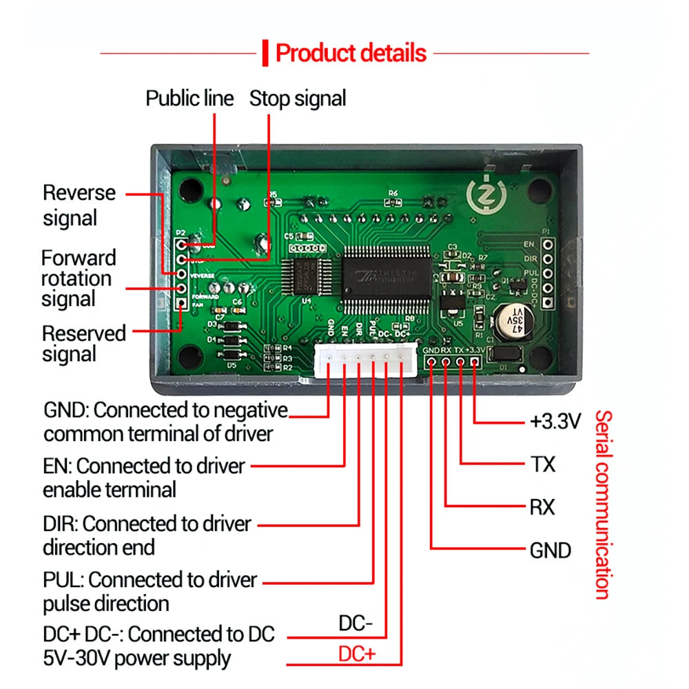 ZK-SMC01 Stepper Motor Driver &ndash; Precise Programmable Control