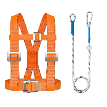 Safety Belt Fall Protection Kit &ndash; Full-Body Roof Belt Single Buckle