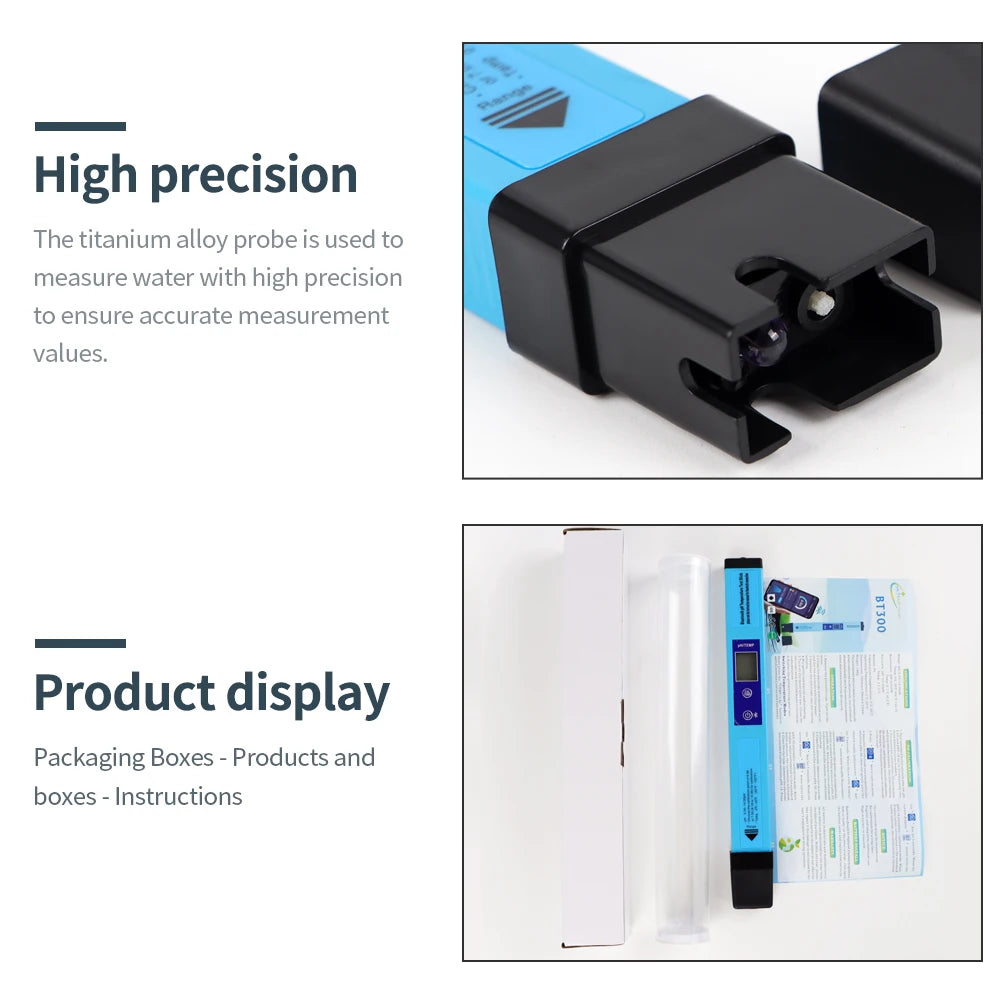 2/5 In 1 Bluetooth PH Meter TDS EC Salinity SG &ndash; Backlit