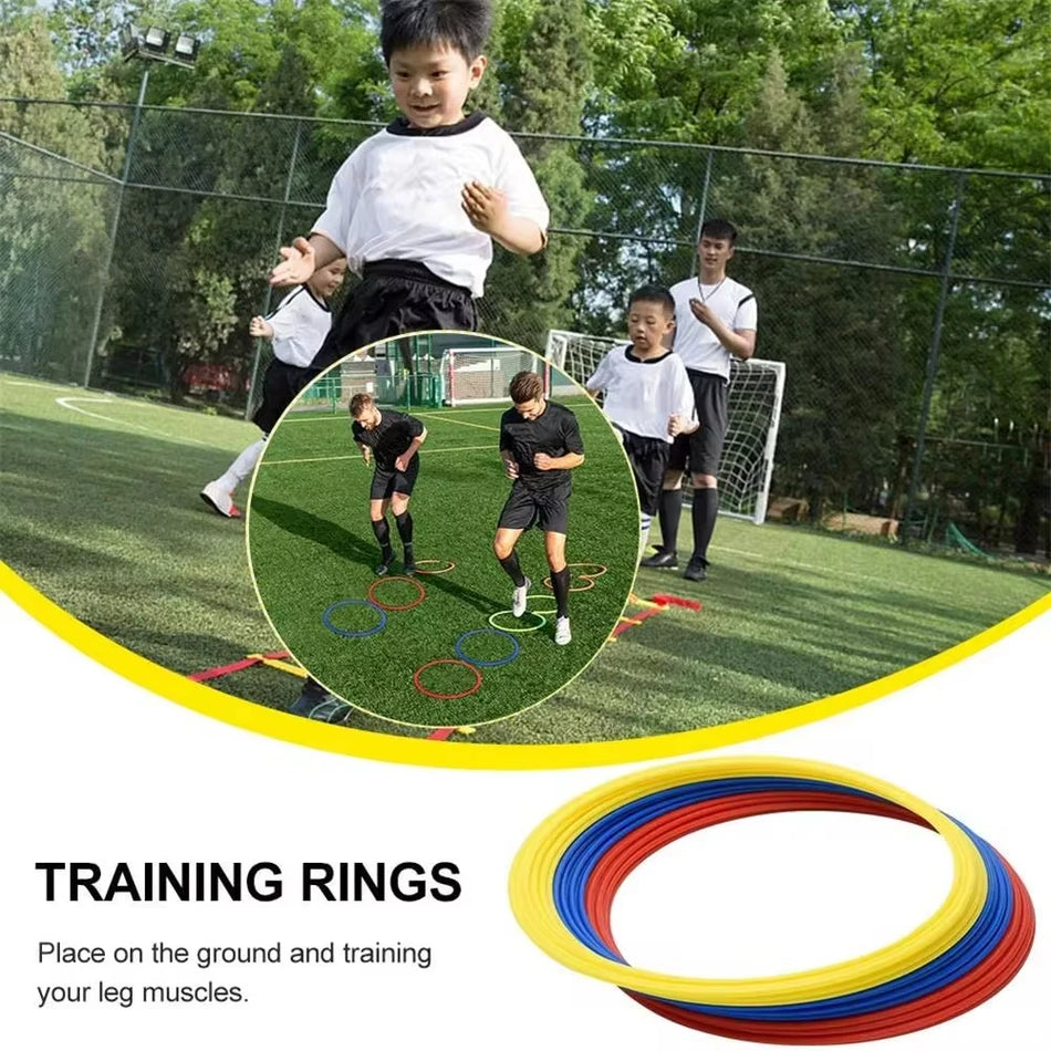 Durable Agility Training Rings - Set of 5 for Speed and Skill Development