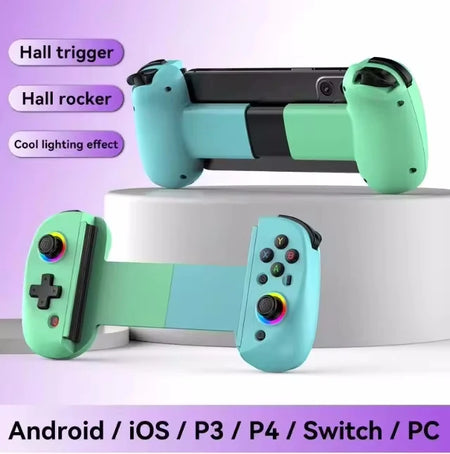 AyeBeau Wireless Bluetooth Game Controller &ndash; Versatile Compatibility for Mobile and Console Gaming Green Blue