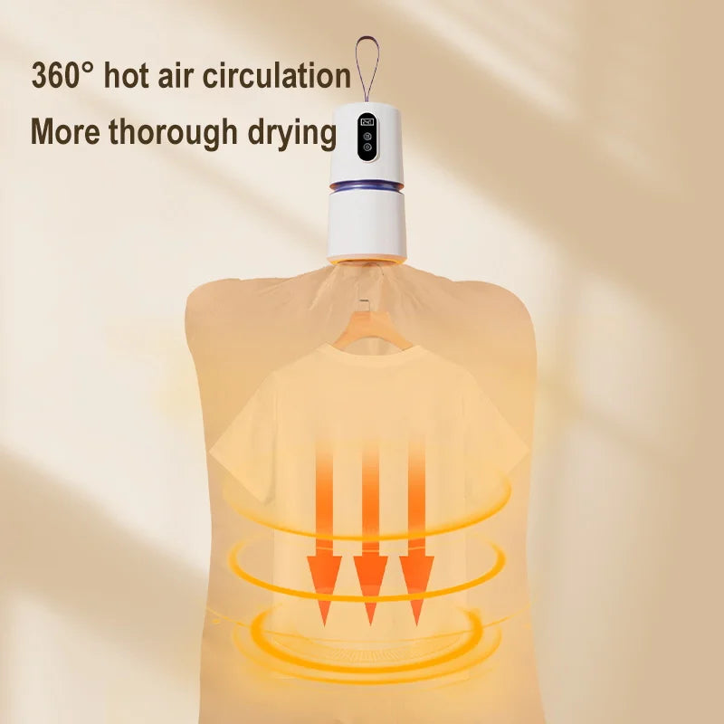 Portable Mini Travel Dryer For Baby Clothes PTC Heating