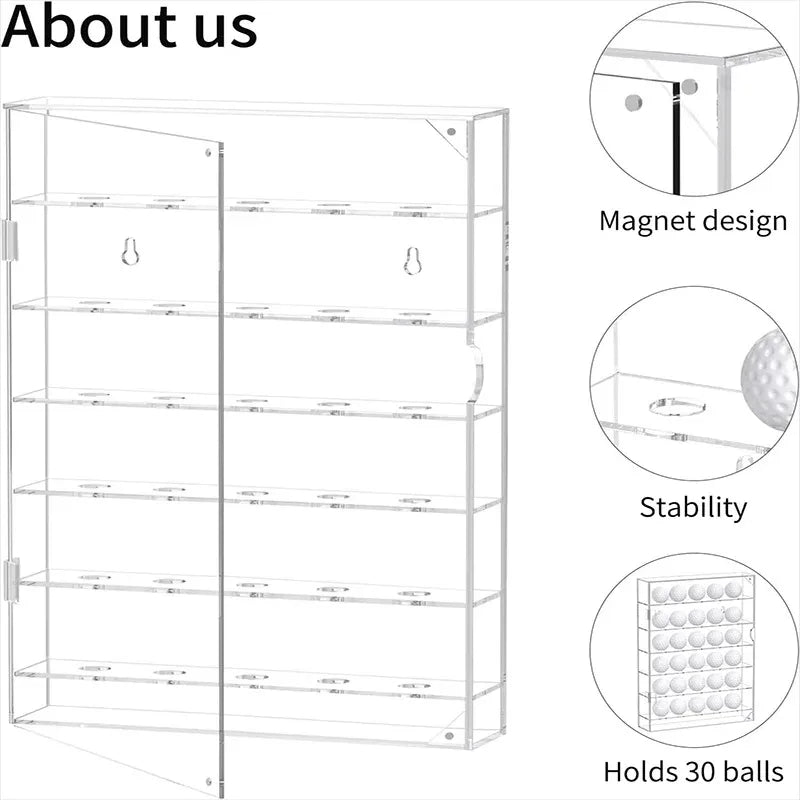 Golf Club Display Case 2025 Model &ndash; Wall Mounted Acrylic Design