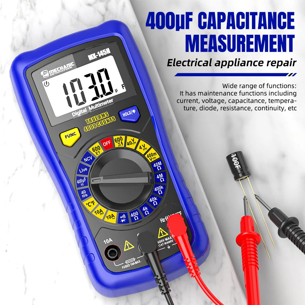 MECHANIC Intelligent Digital Multimeter &ndash; True RMS Accurate Voltage Measurement