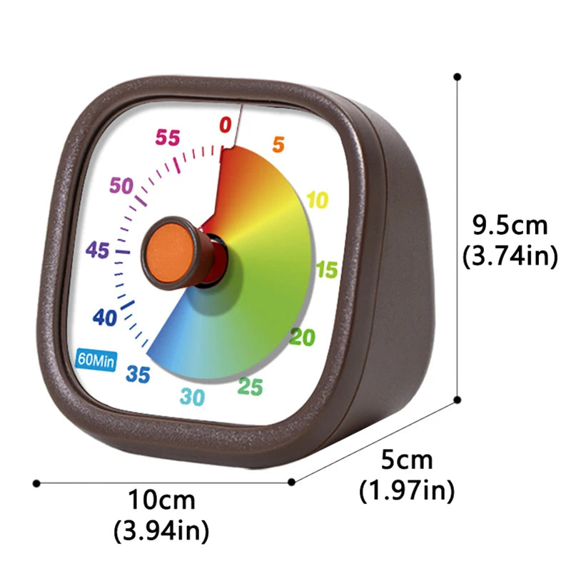 Classroom Visual Timer for Kids | Educational Countdown Tool | Silent 60-Minute Desk Timer BZS00644 F