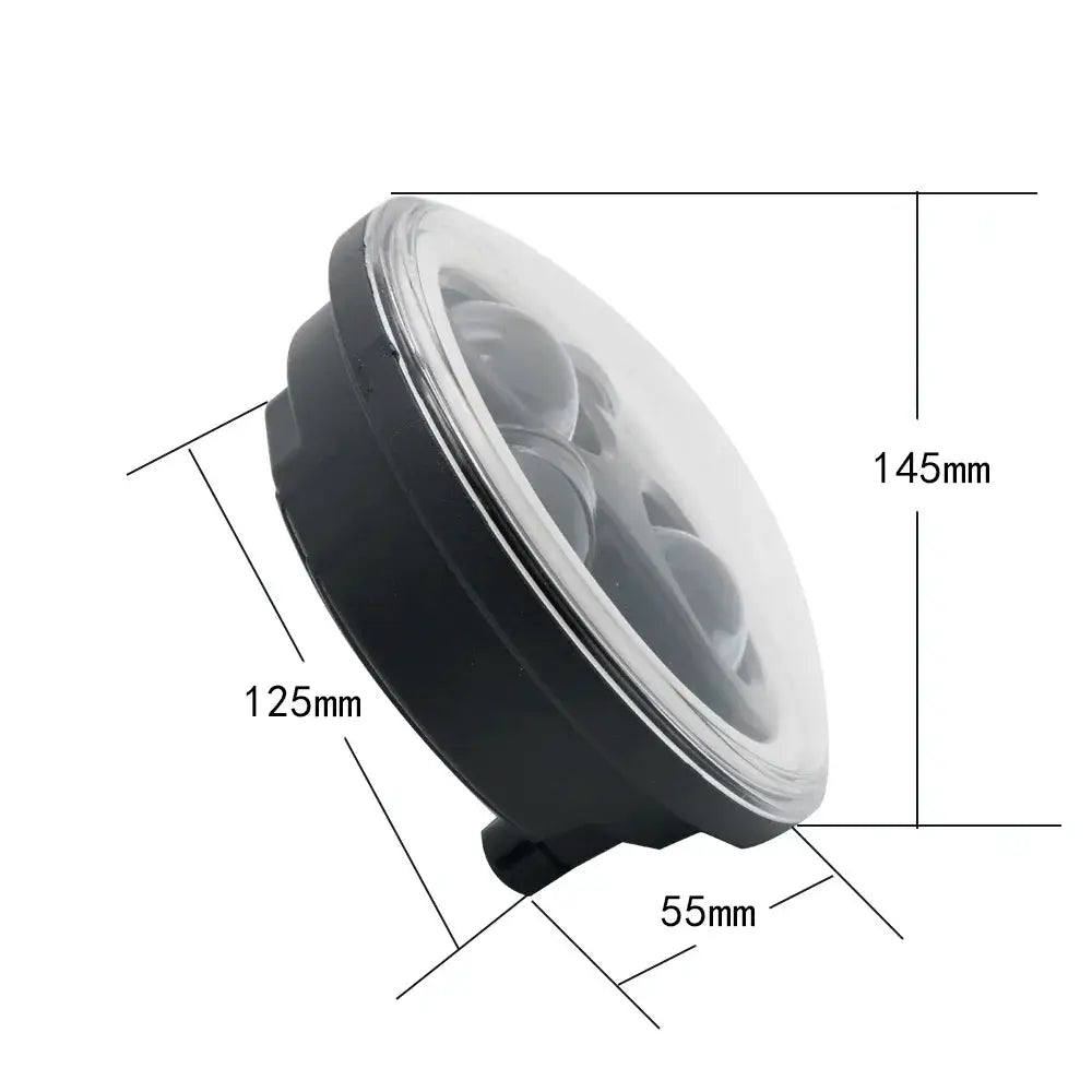 2x 5.75 inch led headlight High/Low beam halo for Speed Triple & Street Triple & Thunder 5 3/4" projector by InterCyprus Trading Ltd