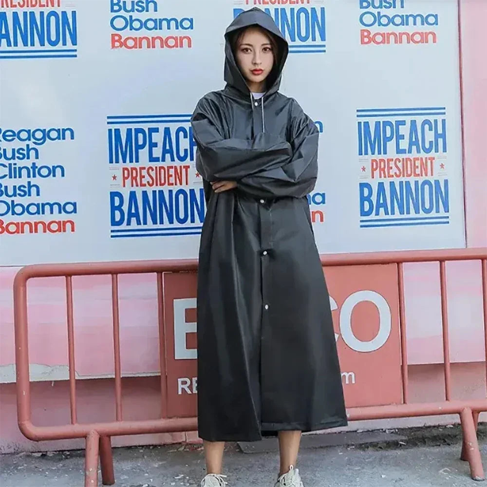 Disposable EVA Unisex Raincoat For Adults &ndash; Waterproof