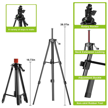 LFINE 4D 16-Line 360&deg; Self-Leveling Laser Level with Tripod