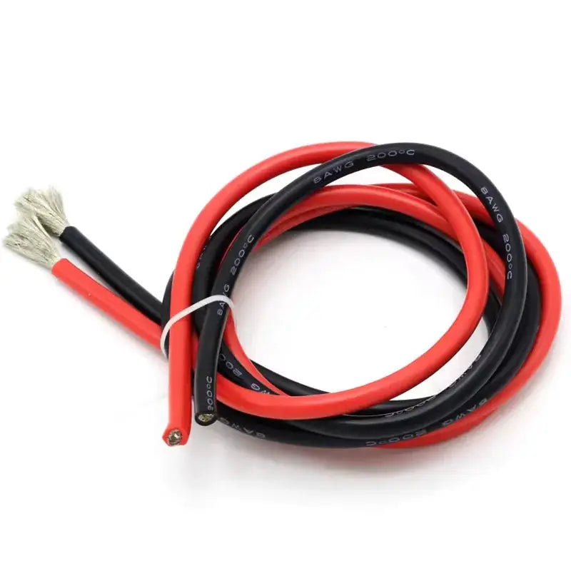 10 Meter/Lot High Quality Wire Silicone 10 12 14 16 18 20 22 24 26 28 30 AWG 5m Red and 5m Black Color by InterCyprus Trading Ltd