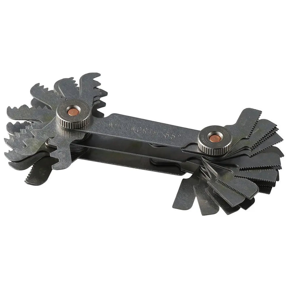 Stainless Steel Screw Thread Pitch Gauge Metric &amp; Imperial 52Pcs Measuring Tool 55 Degree &amp; 60 Degree Thread Measuring Gage