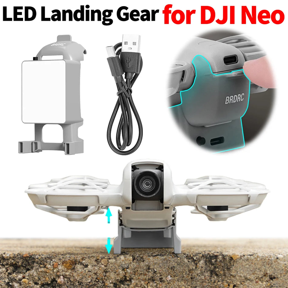 Mojoyce 300mAh LED Landegestell Licht DJI Neo Nachtflug