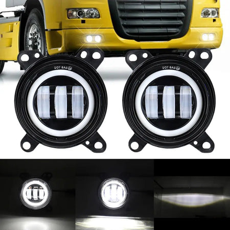 1 pair Truck Light LED Fog lamp with white DRL Light for DAF XF 105 by InterCyprus Trading Ltd