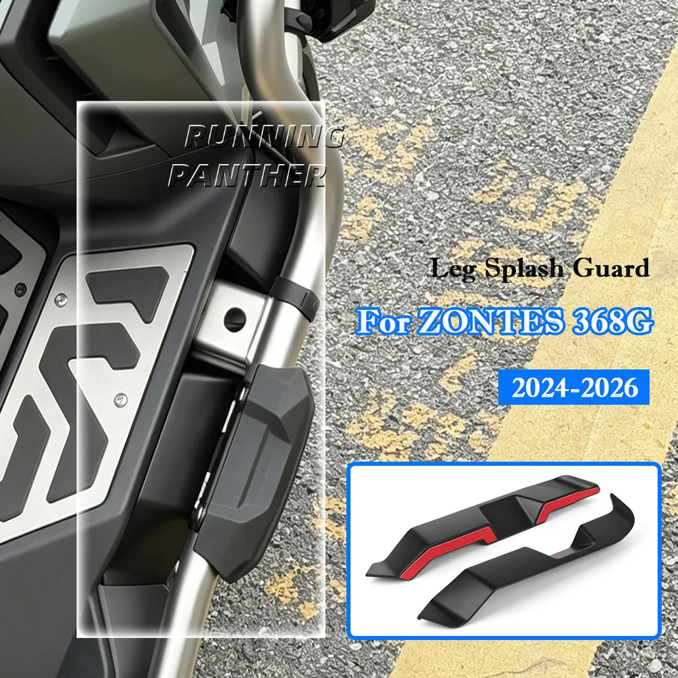 Leg Splash Guard ABS plastmasa Zontes 368G motocikla dubļu sargs
